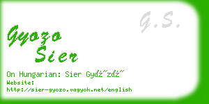 gyozo sier business card